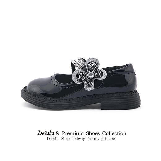 笛莎Deesha 女童童鞋2025秋新款浅口低帮皮鞋 商品图0