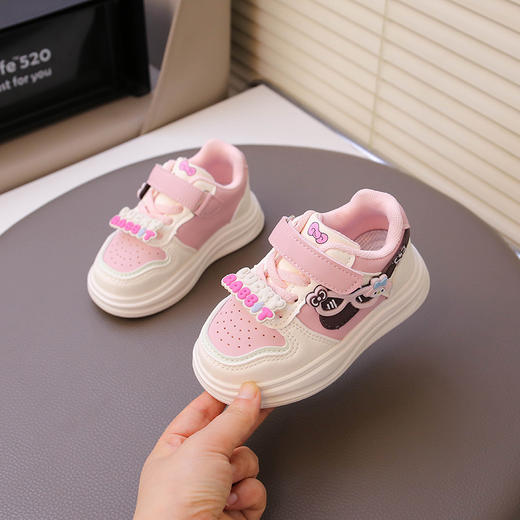 【软底卡通设计，让小公主更时尚！】女童运动鞋2025秋季新款 软底卡通童鞋休闲鞋 女孩公主鞋 中小童板鞋-QA 商品图3
