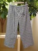 七夕福利-NO退【超值特卖】潮牌K333格子棉加亚麻八九分休闲裤M1-3-喜出 商品缩略图1