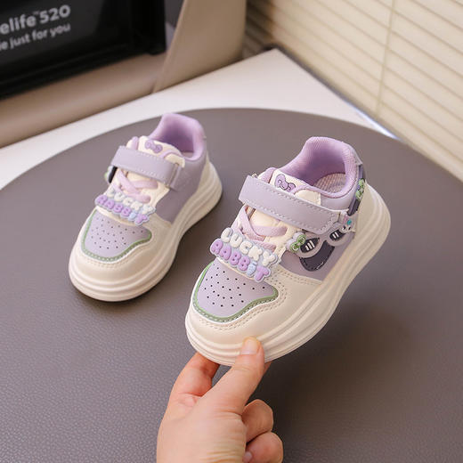 【软底卡通设计，让小公主更时尚！】女童运动鞋2025秋季新款 软底卡通童鞋休闲鞋 女孩公主鞋 中小童板鞋-QA 商品图2