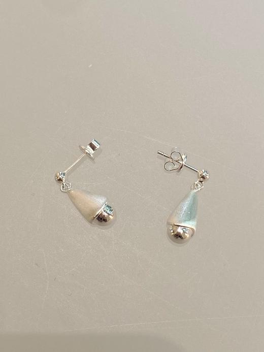 TINOM｜020125 Stillula 雾珠耳钉 [ 银 / 金银混 ] 商品图4