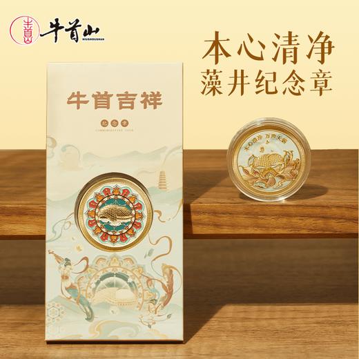 牛首山本心清净藻井纪念章锌合金景区旅游纪念收藏送好友生日礼物 商品图0