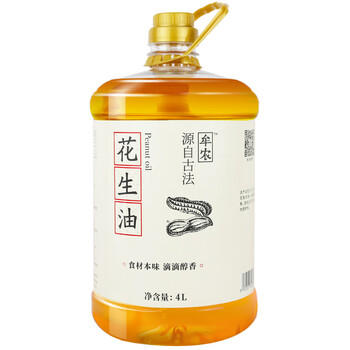 牟农 食用油 物理压榨 花生油4L 压榨一级 烟台恒邦出品 /粮油调味 /食用油 /花生油 商品图2