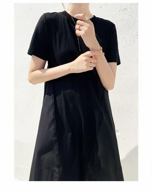 【限八一促】【超值特卖】HEMI 品质350902拼接蓬蓬气质小黑裙连衣裙-喜出 商品图1