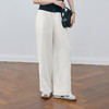 【商场同款】诗凡黎老钱风白色休闲裤2025夏新款直筒裤3G5151681 商品缩略图0