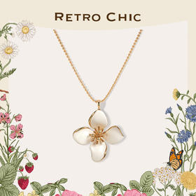 Garden of Eden 伊甸园系列 | 白色四瓣花吊坠