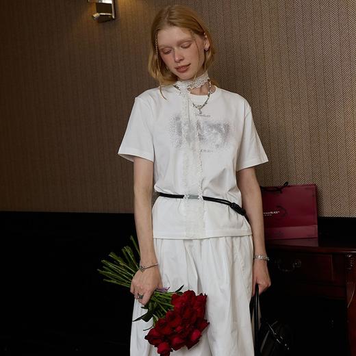 【陈立农同款】2025新升级款情侣烫钻T恤常规款个性上衣百搭夏季21MSL-ID25SSFAT031 商品图4