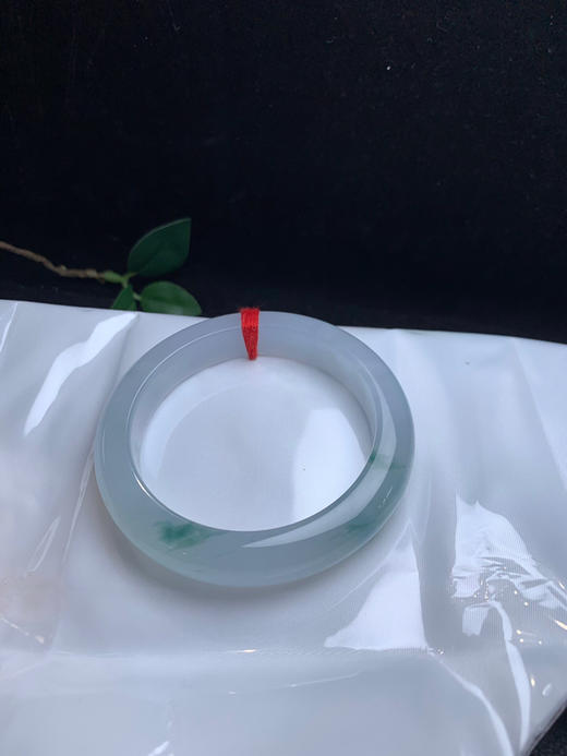 620529，56冰飘花手镯，冰润秀气，飘几抹清新蓝花 商品图4