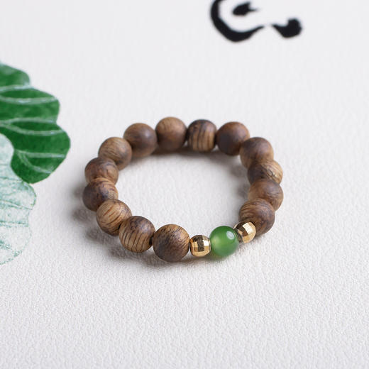 xy0463沉香小戒圈戒指 商品图5