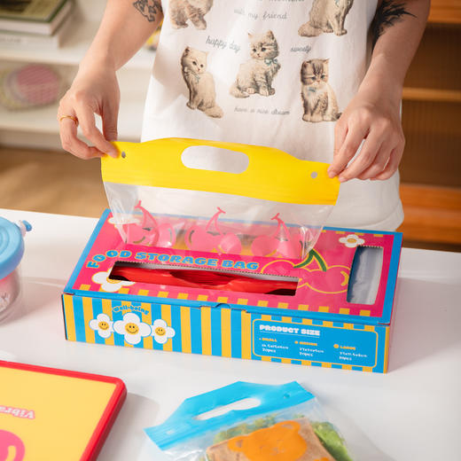 半房加厚双密封提手式保鲜袋+手机背带 商品图2