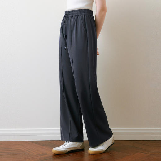 【商场同款】诗凡黎高腰垂感休闲裤2025夏新款百搭长裤3G5250581 商品图2