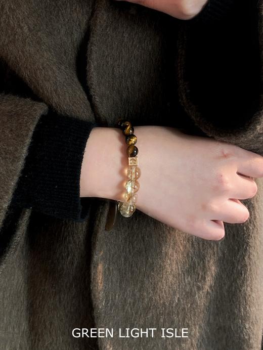 【琉金】自留 巨巨巨招米！虎眼石黄塔晶手串 商品图1