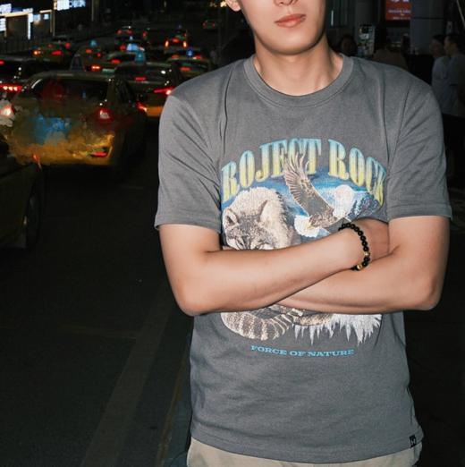 【双12抄底福利一口价】安德玛UA男子Project Rock强森Balance高克重短袖T恤1383222-176【如无库存，将做退款】 商品图1