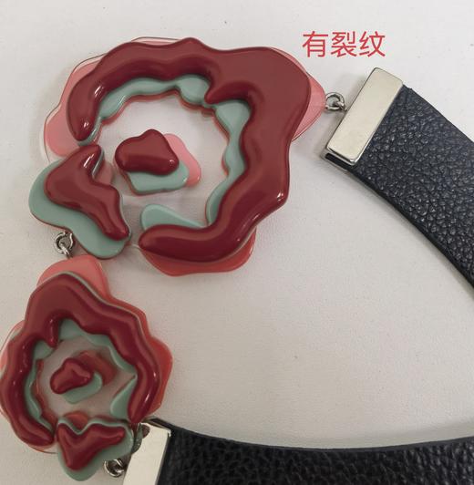 8055180748787 EMPORIO ARMANI 女式轻奢花朵亚文化皮带亚克力锁骨链朋克项链 商品图5