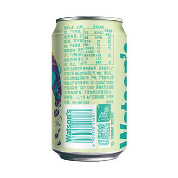 屈臣氏（Watsons）莫吉托味苏打水饮料0脂低糖低卡调酒含汽气泡水330mL*24罐整箱 商品图2