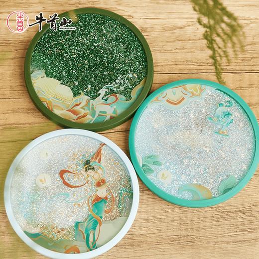 牛首山本心清净流沙杯垫防烫隔热垫子敦煌风文创伴手礼生日礼物 商品图4