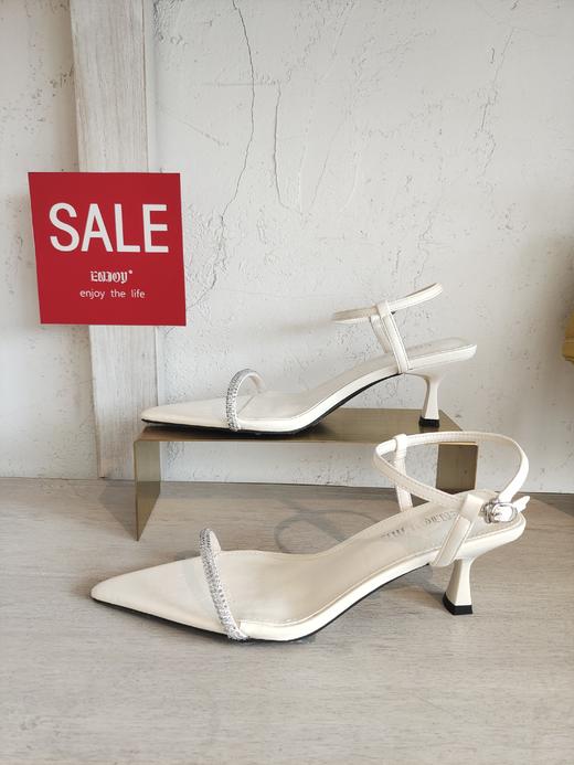 【门店同款】ENJOY夏季法式亮钻尖头高跟鞋 162347496 商品图0