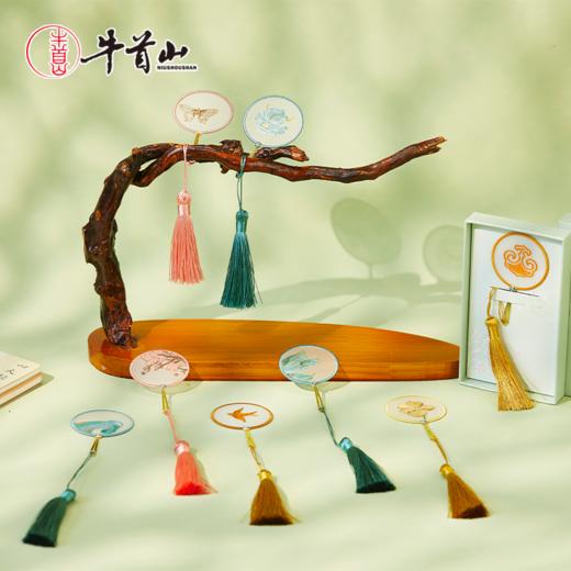 牛首山文创牛首灵物系列苏绣圆书签高档精致创意古典中国风伴手礼 商品图3