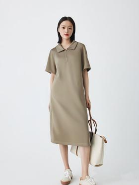 微瑕清货【新品特卖】HEHE品牌 翻领POLO休闲连衣裙-喜出