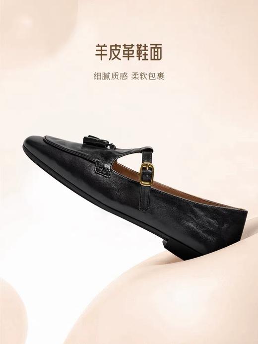 【云粉节】 【拔佳】BF楼BATA羊皮书流苏玛丽珍女2025秋款英伦复古软底乐福鞋AVL11CA5    吊牌价959   活动价569 商品图3
