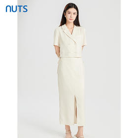 NUTS商场同款夏季纯色时尚通勤显瘦套装424141119