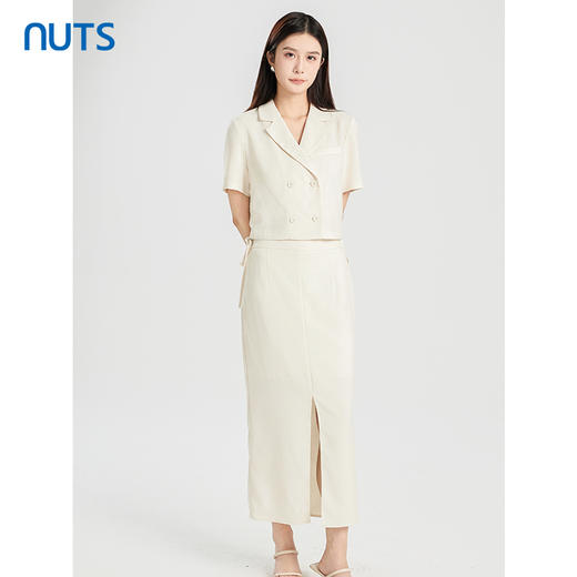 NUTS商场同款夏季纯色时尚通勤显瘦套装424141119 商品图0