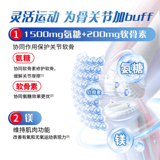 MoveFree益节7合1氨糖软骨素钙片维生素多维男士定制氨糖120粒多规格 商品图3