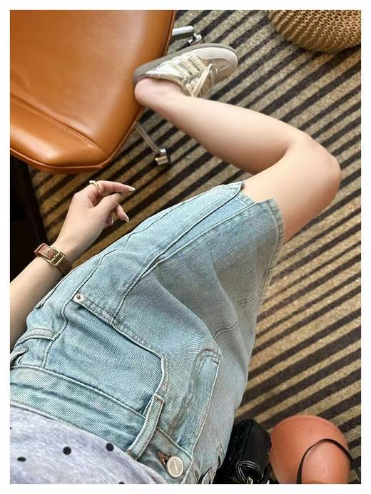 版型wu敌【新品推荐】英国·高士线防走光牛仔短裙-喜出 商品图5