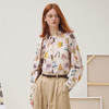 谜底衬衣长袖女2025秋新品复古通勤油画感花卉印花衬衫253MC1096 商品缩略图0