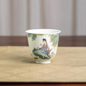 一儒堂粉彩杨贵妃芭蕉铃铛杯