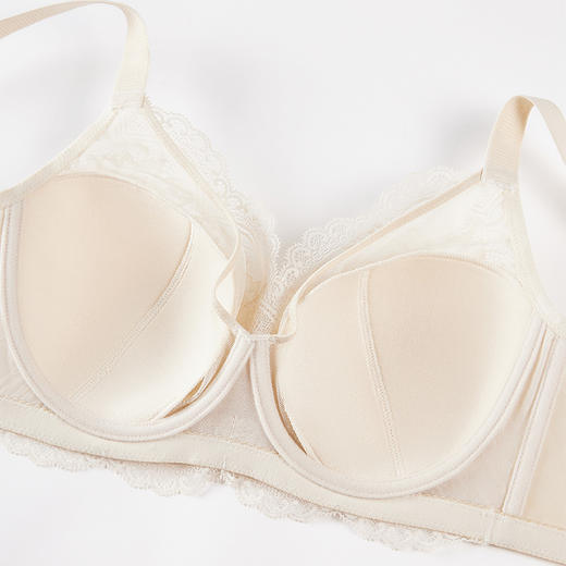 蜜语蕾丝大胸显小文胸 商品图5