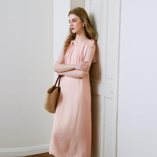 【商场同款】诗凡黎可露丽风连衣裙2025夏新款无袖长裙3G5190481 商品图2