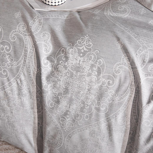 佑家·80S全棉+石墨烯纤维提花四件套200*230cm  选用新疆长绒棉加石墨烯纤维 柔软蓬松 商品图1