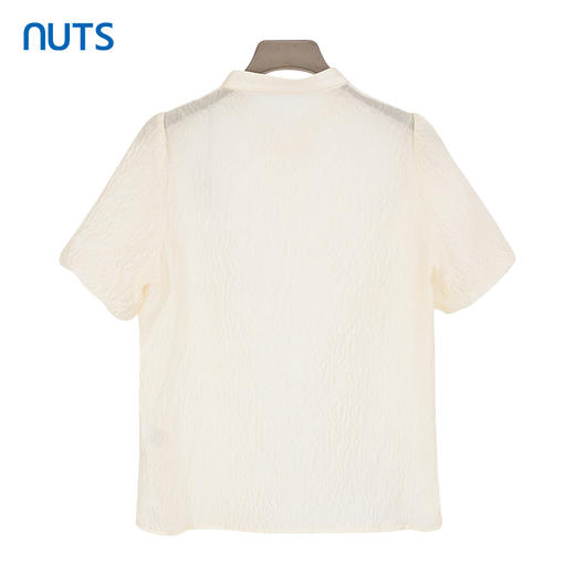 NUTS商场同款夏季设计感小众气质简约宽松短袖衬衫423011087 商品图1