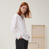 谜底T恤长袖女2025秋季新品休闲百搭创意剪裁不规则上衣253MT1103 商品缩略图1
