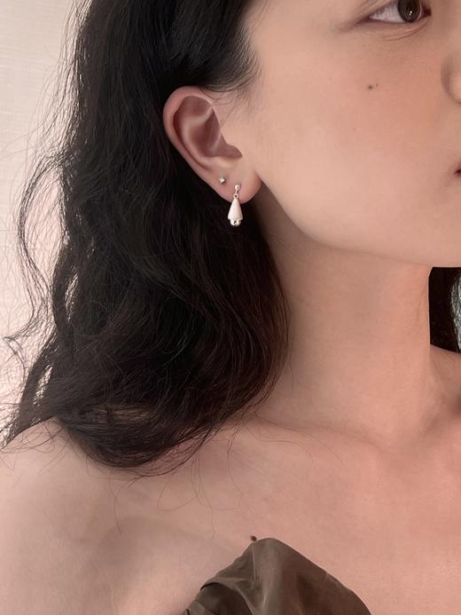TINOM｜020125 Stillula 雾珠耳钉 [ 银 / 金银混 ] 商品图0