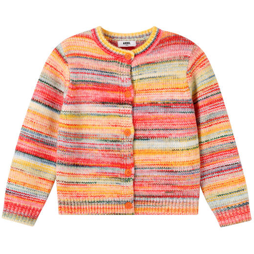 【甜系彩虹开衫】女童长袖针织开衫秋季新款安奈儿童装EG544605 商品图6