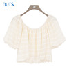 NUTS商场同款夏季设计感圆领宽松花苞短袖套头衫425011201 商品缩略图0