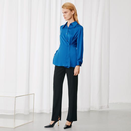 EITIE爱特爱时尚直筒显瘦通勤衬衫上衣秋季新款7909609 商品图1