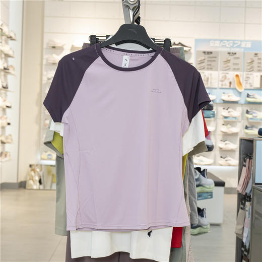 安踏冰丝T短袖t恤女2025秋新款跑步训练服透气运动上衣162535108 商品图0