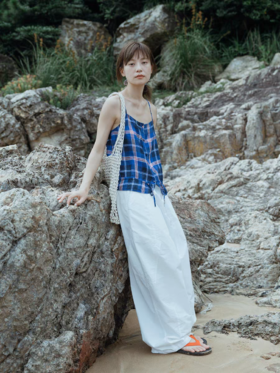 步履不停/5B43156C/工装贴袋气球裤休闲阔腿裤