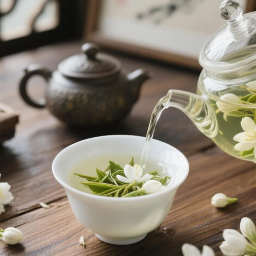 蒙顶山茶 茉莉花茶/碧螺春 茶汤清透 鲜声夺人 花香四溢 50g/罐 商品图9