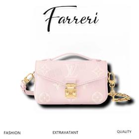 驴家M14208粉色Pochette Métis East West 手袋