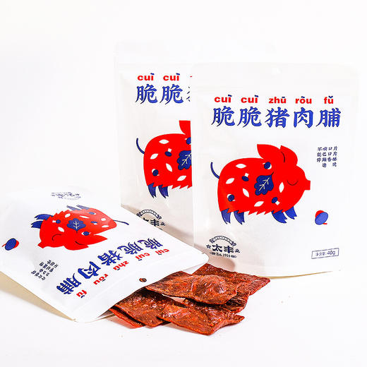 【分仓直发包邮】太丰脆脆猪肉脯40g*4包 商品图8