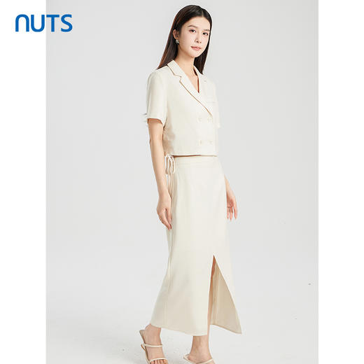 NUTS商场同款夏季纯色时尚通勤显瘦套装424141119 商品图2