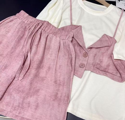 9.3秒杀【超值特卖】两件套扎染短裤套装-喜出 商品图1