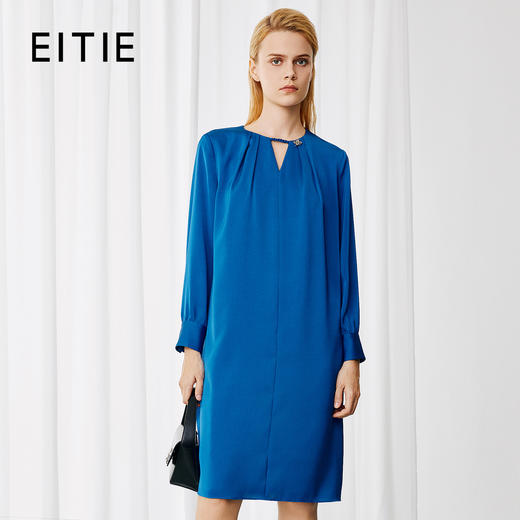 EITIE爱特爱优雅宽松气质通勤连衣裙秋季新款7907617 商品图0
