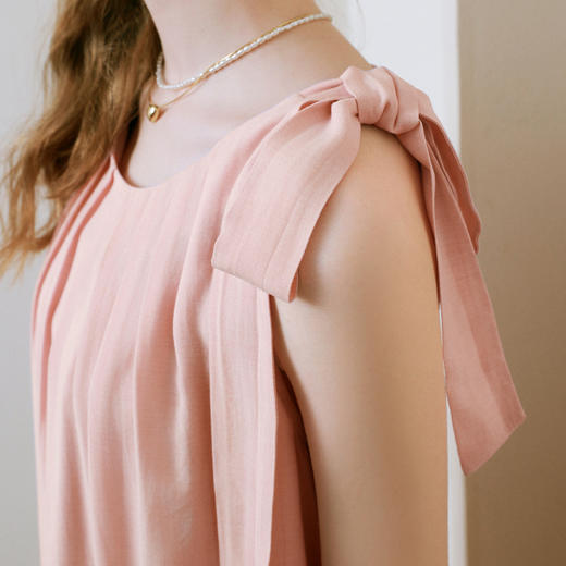 【商场同款】诗凡黎可露丽风连衣裙2025夏新款无袖长裙3G5190481 商品图3