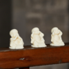 牛首山文创三不和尚象牙摆件装饰品雕刻禅意礼物办公室中式工艺品 商品缩略图4