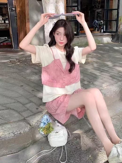 9.3秒杀【超值特卖】两件套扎染短裤套装-喜出 商品图2